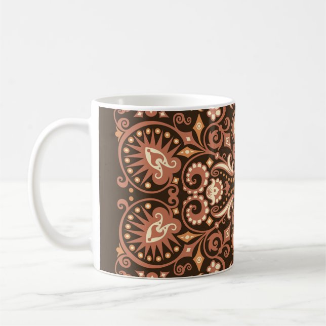 abstract geometric grunge background coffee mug (Left)
