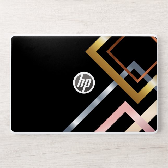 Abstract Geometric HP Laptop Skin (Front)