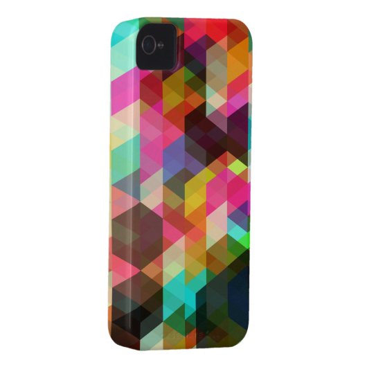 Abstract Geometric iPhone Case (Back/Right)