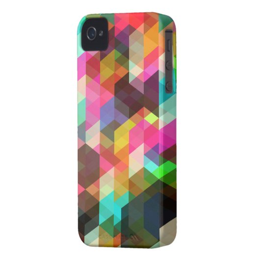 Abstract Geometric iPhone Case (Back Left)