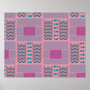 Abstract Geometric Lines and Shapes   Poster