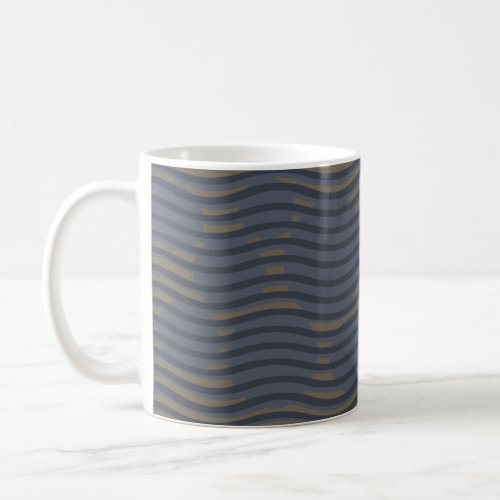 abstract geometric lines pattern coffee mug