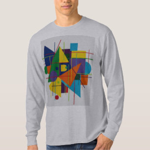 Abstract Geometric Long Sleeve Tee