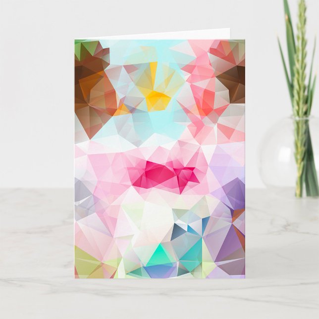 Abstract Geometric Low Poly Mosaic Card (Creator Uploaded)