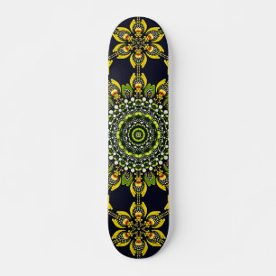 Abstract Geometric Mandala Art Design Skateboard