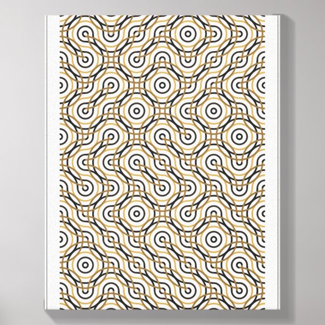 Abstract Geometric Mandala Art Pattern  Canvas Photo Tile (Front Set)