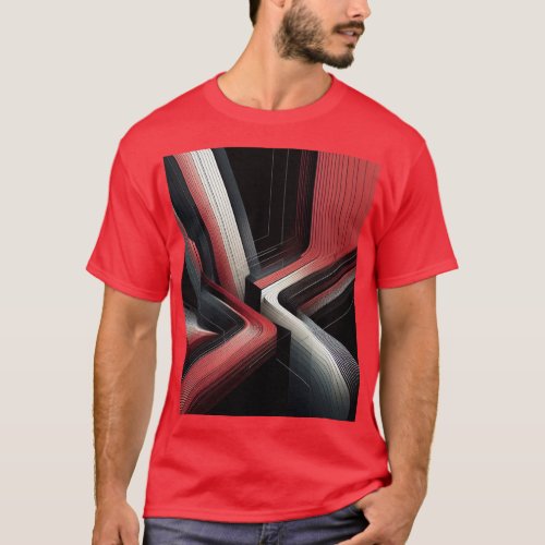 Abstract Geometric Mens T_shirt