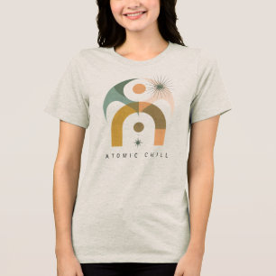 Abstract Geometric Mid-Century Modern Boho Art Tri-Blend Shirt