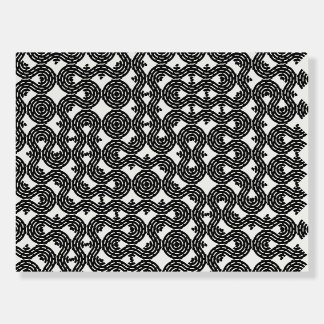 Abstract Geometric Minimalist Twist Rope Pattern  Foam Board