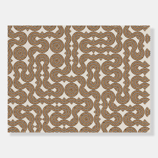 Abstract Geometric Minimalist Twist Rope Pattern  Foam Board