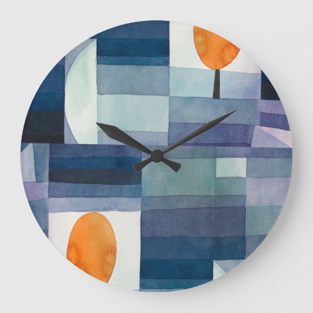 Abstract geometric modern contemporary large clock (Front)
