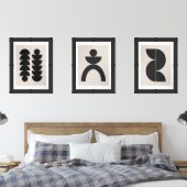 Abstract Geometric Modern Minimal Bold Wall Art Sets (Bedroom)