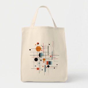 Abstract Geometric Modern Minimalist Lines Tote Bag
