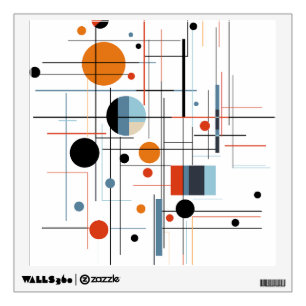 Abstract Geometric Modern Minimalist Lines Wall Decal