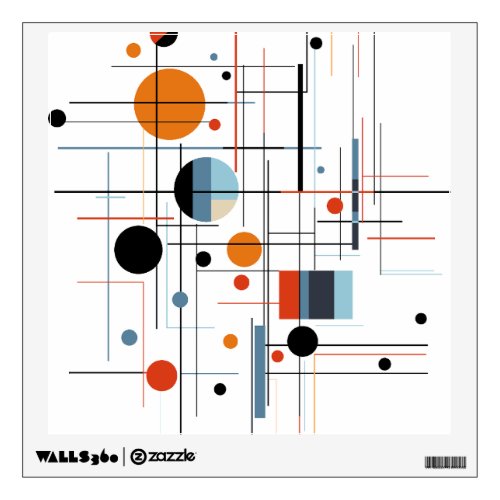 Abstract Geometric Modern Minimalist Lines Wall Decal