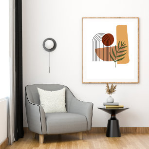 Abstract Geometric Modern pastel Poster