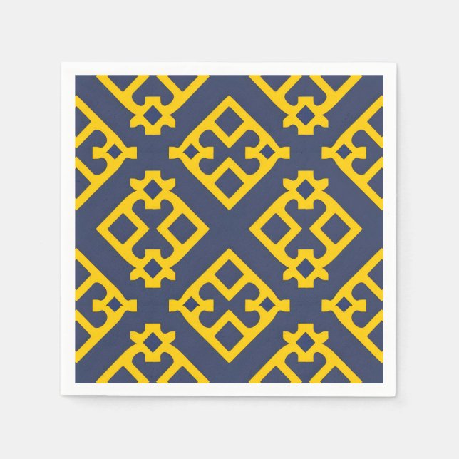 🎨 Abstract Geometric Modern Table Design Napkins (Front)