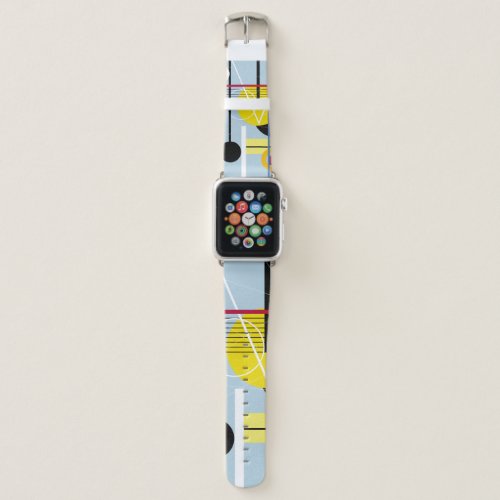 Abstract Geometric Multicolor Background Apple Watch Band