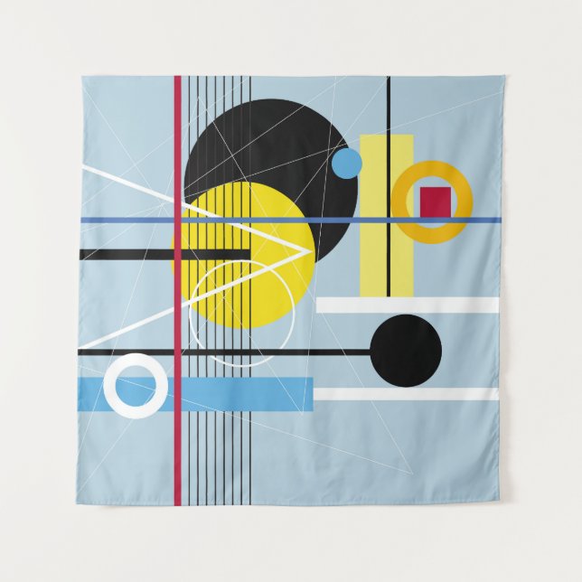 Abstract Geometric: Multicolor Background Tapestry (Front)