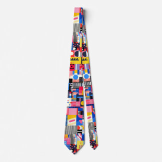 Abstract Geometric  Neck Tie