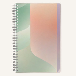Abstract Geometric Notebook – Green Orange Purple