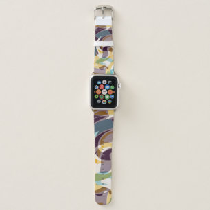 Abstract geometric objects graffiti grunge effecta apple watch band