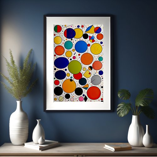 Abstract Geometric Painting 23 Poster