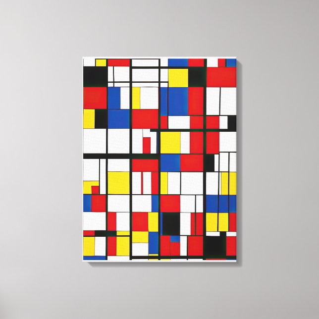Abstract Geometric Painting Canvas Print (Front)