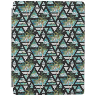 Abstract Geometric Palms & Waves Pattern iPad Smart Cover