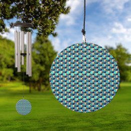 Abstract geometric pattern 1192 wind chime