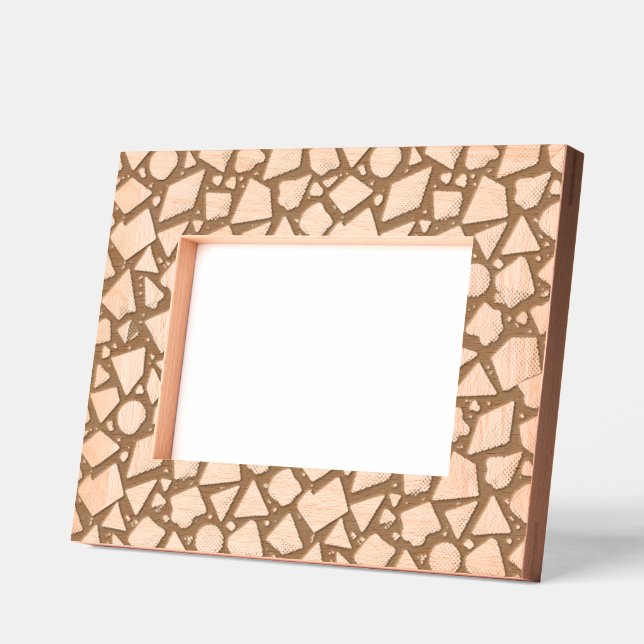 Abstract geometric pattern 16  engraved frames (Left)