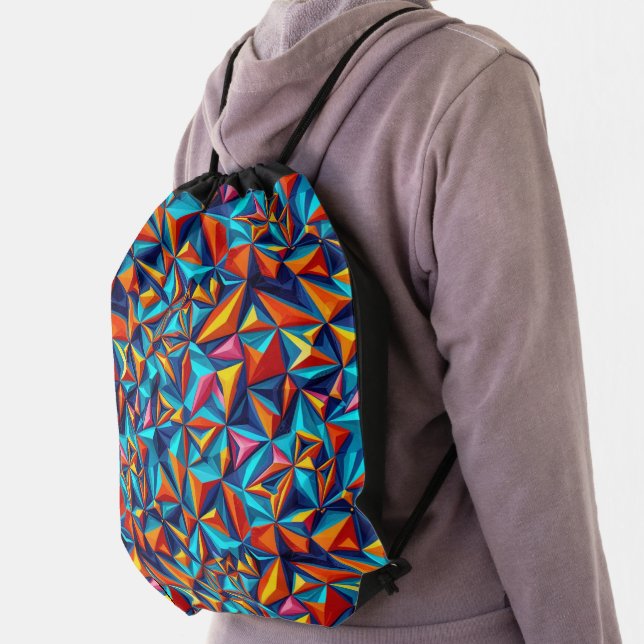 Abstract geometric pattern 18 - Drawstring Bag (Insitu)