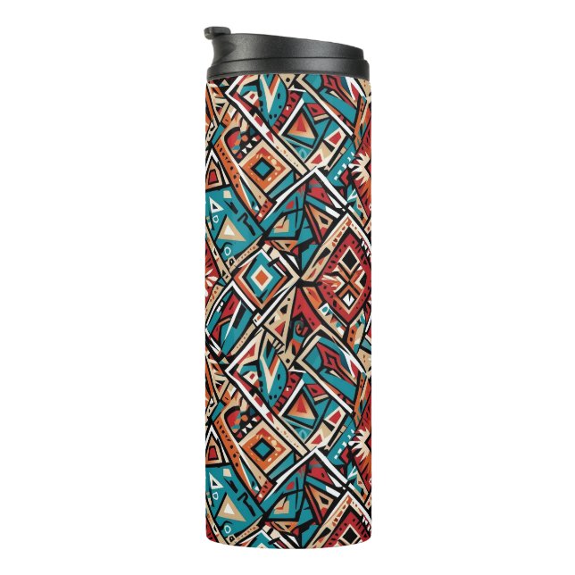 Abstract geometric pattern 19 -Thermal Tumbler (Rotated Right)