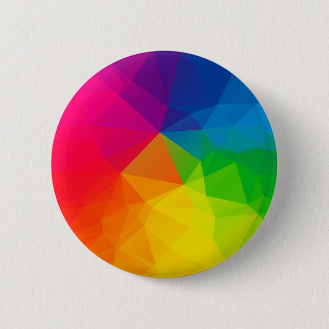 Abstract Geometric Pattern 1 Button (Front)