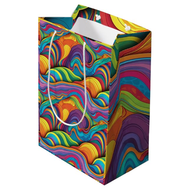 Abstract geometric pattern 34 - Gift Bag (Back Angled)