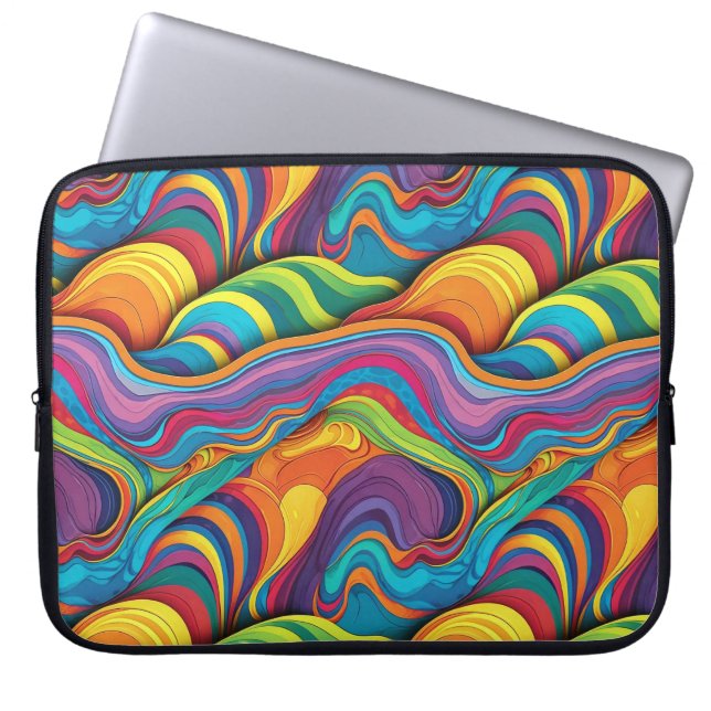 Abstract geometric pattern 34 - Laptop Sleeve (Front)