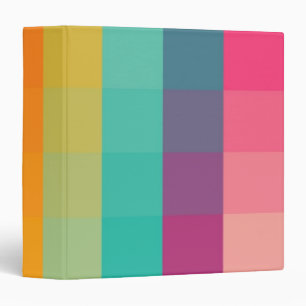 Abstract geometric pattern 3 ring binder