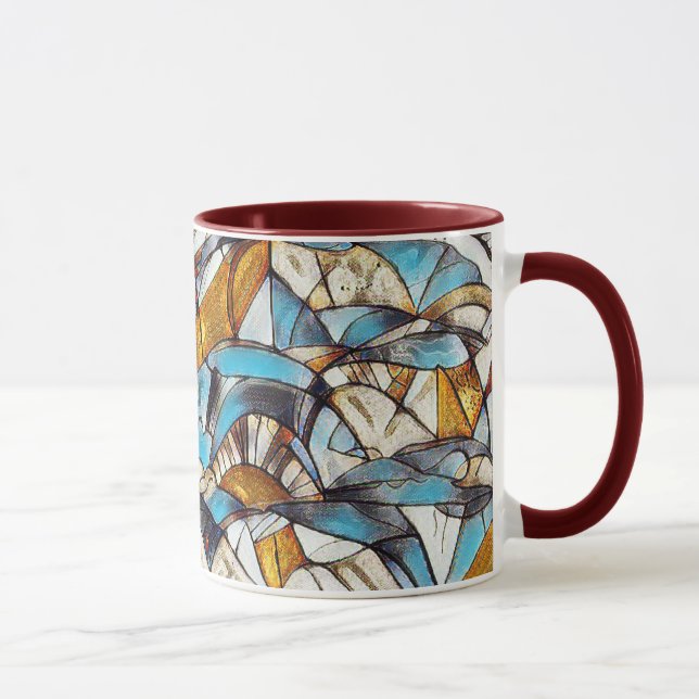 Abstract geometric pattern 40 - Coffee Mug (Right)
