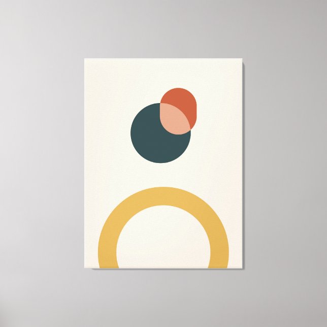 Abstract geometric pattern background canvas print (Front)