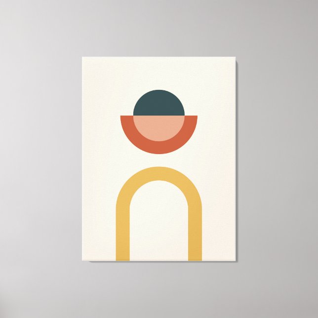 Abstract geometric pattern background canvas print (Front)