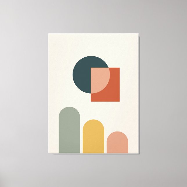 Abstract geometric pattern background canvas print (Front)
