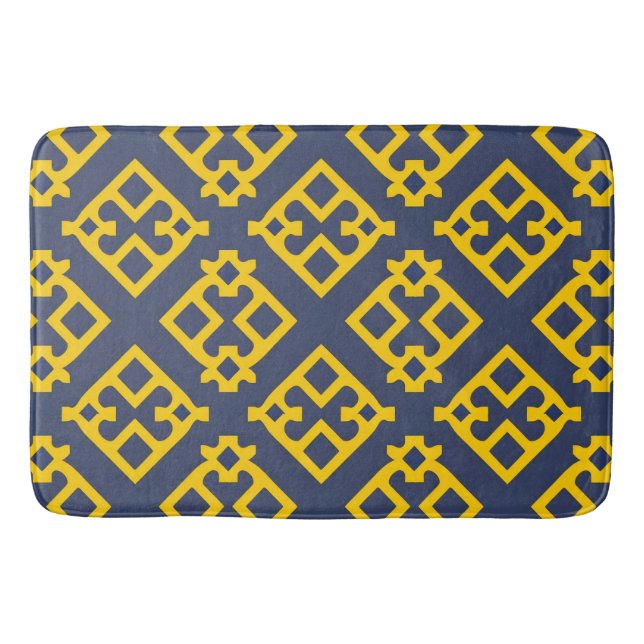 Abstract Geometric Pattern Bath Mat (Front)