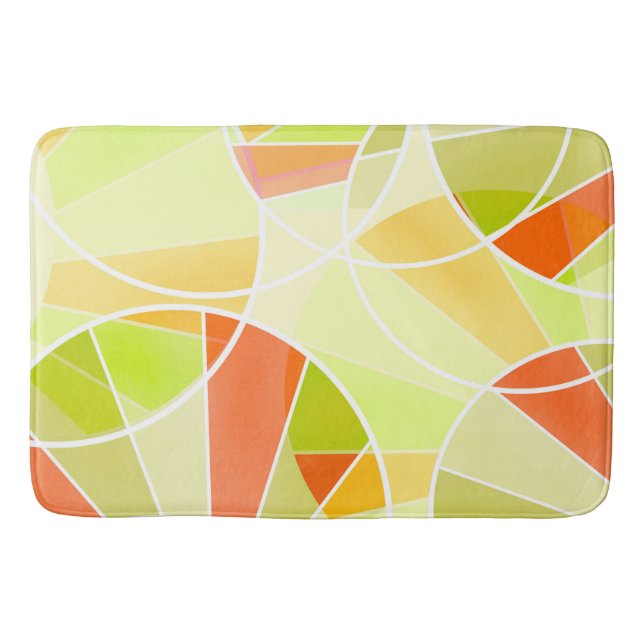 Abstract geometric pattern bathroom mat (Front)