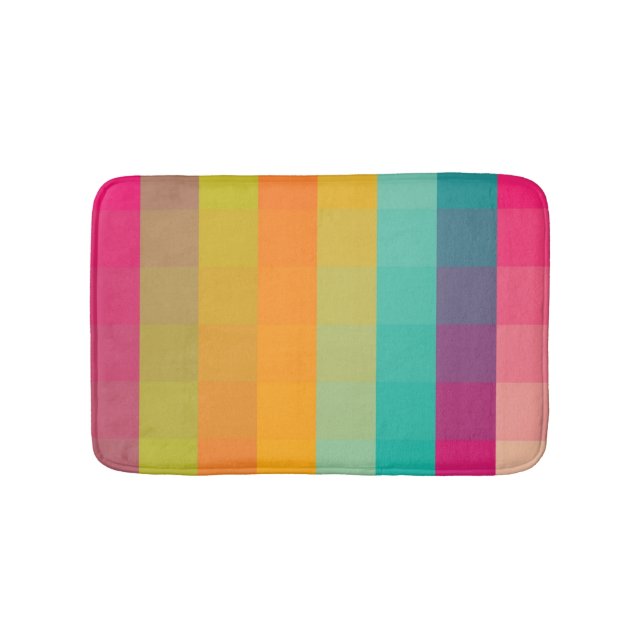 Abstract geometric pattern bathroom mat (Front)
