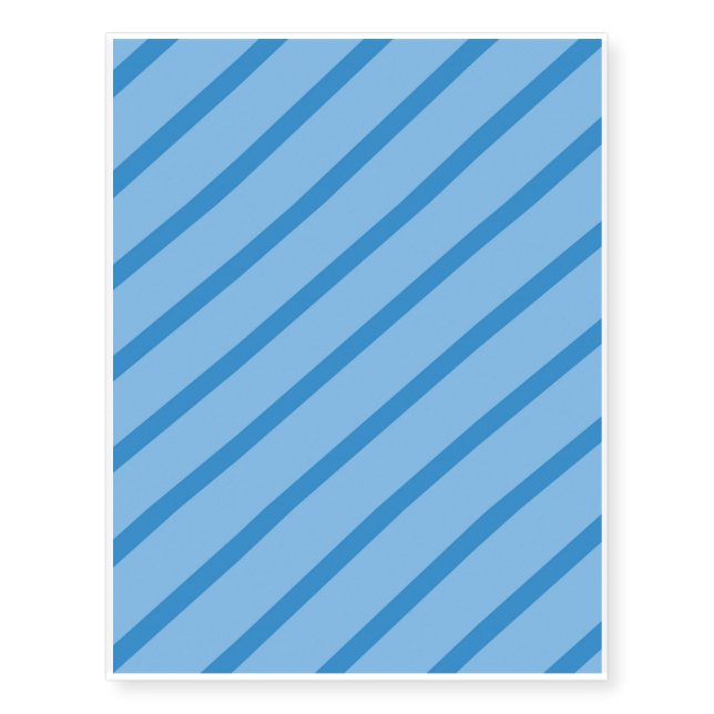 Abstract geometric pattern - blue temporary tattoos (Front)