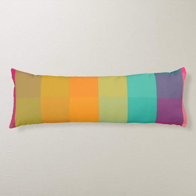 Abstract geometric pattern body pillow (Front)