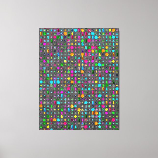 Abstract Geometric Pattern Canvas  (Front)