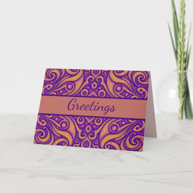 Abstract Geometric Pattern Card (Front)
