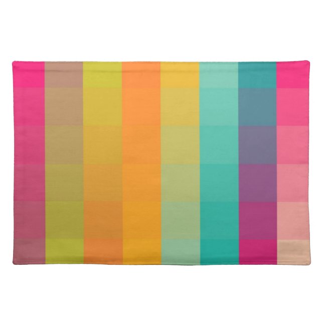Abstract geometric pattern cloth placemat (Front)