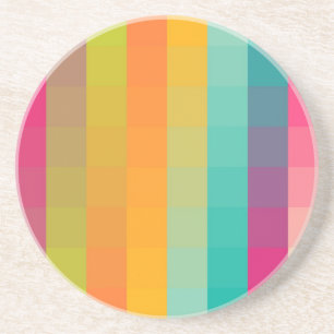 Abstract geometric pattern coaster